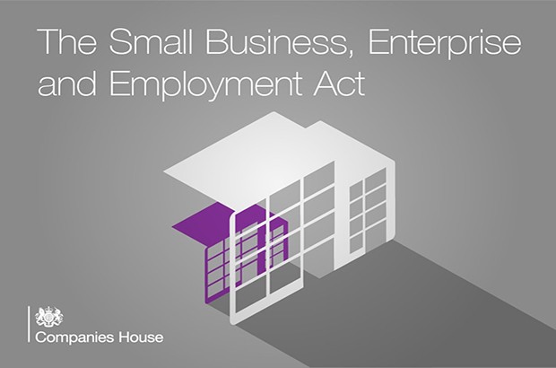 Small Business Enterprise and Employment Act with Companies House logo. 
