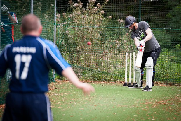 A game of cricket.