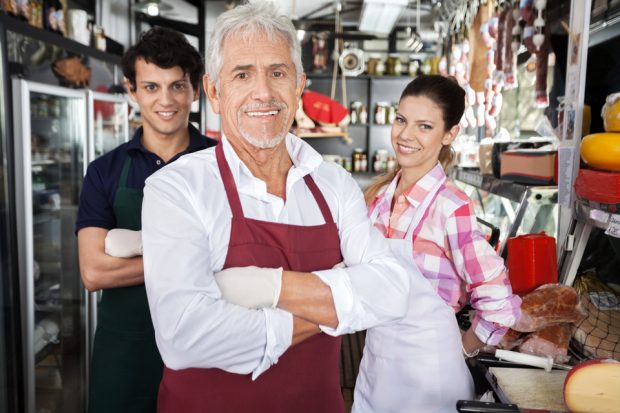 Family owners of a deli business.