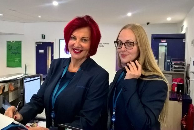 Jane and Shelley from the Companies House reception team. 