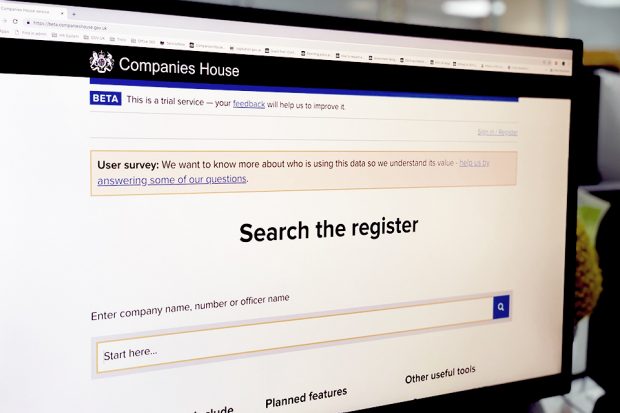 Companies house store name search