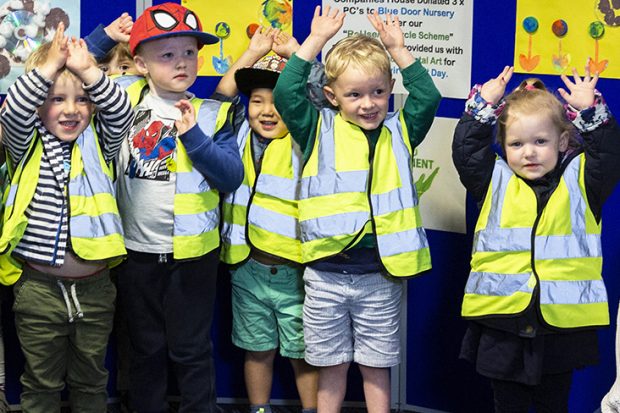 Children from Blue Door Nursery visit Companies House.