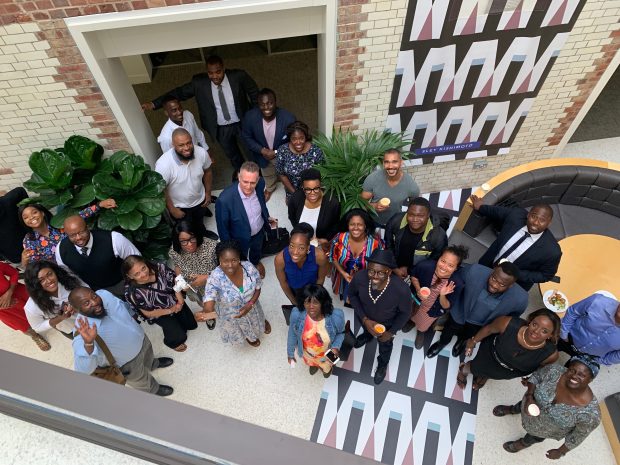 Group photo of the BAME pre accelerator reunion event.