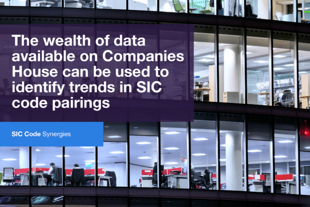 The wealth of data available on Companies House can be used to identify trends in SIC pairings.